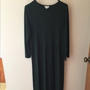Green floor length J. Jill dress